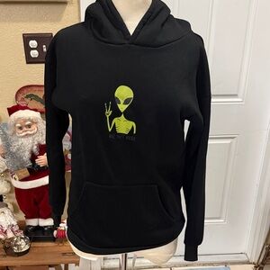Black Alien Graphic Women's Sweater